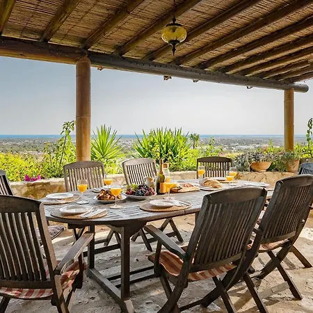 Private Villa With Panoramic Sea Views From Faro To Albufeira, Private Pool, Sleeps 10 Вилла *